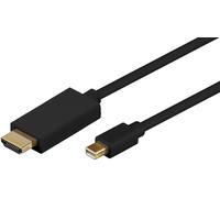 MicroConnect Mini DisplayPort to HDMI Cable, 1080p, 3m, Black