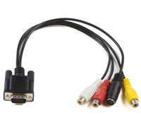 MicroConnect MONGGSV VGA to S-Video & RCA Adapter Cable - 0.3m, Full HD