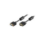 MicroConnect MONGH5FB 5 m VGA (D-Sub) VGA (D-Sub) Black VGA Cable - VGA Cables (5 m, VGA (D-Sub), VGA (D-Sub), Male, Female, Black)