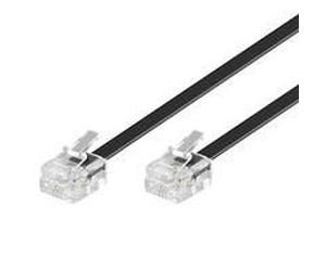 MicroConnect MPK191 Telephone Cable - 15m RJ11 Male to Male Black