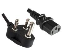 Microconnect PE010418INDIA power cable Black 1.8 m Power plug type D C