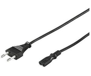 MicroConnect PE030705 Electrical Cable 0.5 m CEE7/16 Coupler C7 - Electrical Cables (0.5 m, Male Connector/Female Connector, CEE7/16, C7 Coupler, Black)
