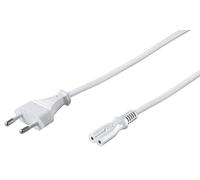 Microconnect PE030710W power cable White 1 m Power plug type C C7 coup