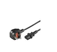 MicroConnect PE090420 2 m BS 1363 Black C13 Power Cable - Power Cable (2 m, Male/Female Coupler; BS 1363; C13 coupler; Black)
