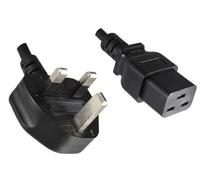 MicroConnect PE090618 Power Cable - 1.8m Black Type G to C19 Coupler