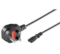 MicroConnect PE090718 Power Cable - 1.8m Black H05VV-F 15A 250V Type G to C7