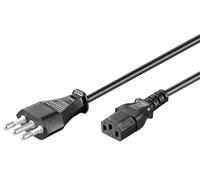 MicroConnect Power Cord Italy 1.8m IEC320 Black, PE100418