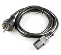 MicroConnect PE120418 1.8 m Power Plug Type K C13 Coupler Black Power Cable - Power Cable (1.8 m, type K Power Plug, C13 Coupler, Male/Female, Black, Right)
