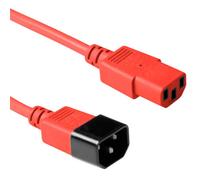 Microconnect PE1413R18 power cable Red 1.8 m C13 coupler C14 coupler