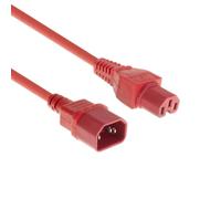 MicroConnect PE1415R18 Power Cable Red 1.8m C14 to C15 Coupler