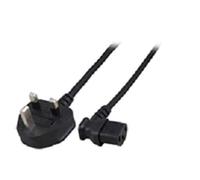 MicroConnect Power Cord BS-1363/C13, C13 Coupler 2; 2 m; BS 1363 Black Electrical Cables (2 m, 2 m, MALE/MALE, BS 1363, C13 Coupler, Black)