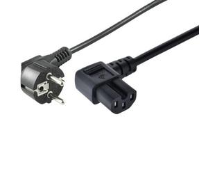 Microconnect Power Cord CEE 7/7 Angled to C15 Angled 2m Black