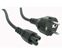 MicroConnect Power Cord Notebook 1m Black angled Schuko, DEL-109C