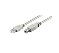 Microconnect USB 2.0 A-B 5m M-M 5m USB A USB B Male Male White USB cable