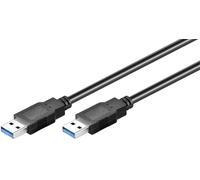 Microconnect USB3.0, M/M, 1m 1m USB A USB A Male Male Black USB cable