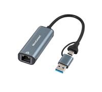 Microconnect MC-USBACNET1G adattatore per inversione del genere dei cavi USB C RJ-45 Nero