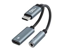 Microconnect MC-USBC-AUDIOCF video cable adapter 0.13 m Silver