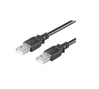 MicroConnect USB2.0; M/M, 0.5 M, 0.5 m USB A/USB A Male - USB Cable - USB Cable - Black (M/M, 0.5 M, Male/Male; 0.5 m; USB A; USB A 2.0, Black)