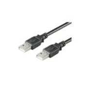 Microconnect USB2.0, M/M, 5m 5m USB A USB A Male Male Black USB cable