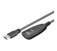 Microconnect USB3.0AAF5A USB Cable 5 m 3.0 (3.1 Gen 1) USB A Black - USB Cables (5 m, USB A, USB A, 3.0 (3.1 Gen 1), Male Connector/Female Connector, Black)
