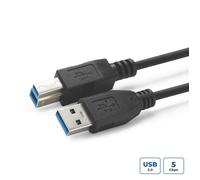 MicroConnect USB cable USB3.0AB5B – USB-A to USB-B, USB 3.2 Gen 1 (3.1 Gen 1), 5 m – Black