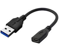 Microconnect USB3.0ACF USB 3.0 A USB 3.1 C Cable Adapter - Black - Cable Adapter (USB 3.0 A, USB 3.1 C, Male Connector/Female Connector, Black)