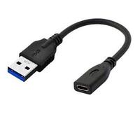 Microconnect USB3.0ACF02 0.2m USB A USB C Male Female Black USB cable