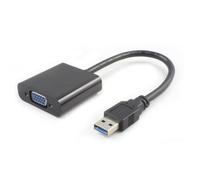 MicroConnect USB3.0VGA USB 3.0 to VGA Adapter - Full HD 1920x1080p, Black