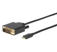 Microconnect USB3.1CDVI18B 1.8m USB C DVI-D Black video cable adapter