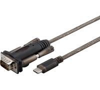 MicroConnect USB3.1CRS232 USB-C to RS232 Adapter Cable, 1.5m, Black