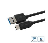 MicroConnect USB3.2CA1 USB Cable - USB 3.2 Gen 2 1m USB A to USB C Black