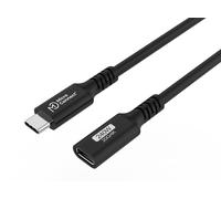 Microconnect W126988095 USB cable 1.5 m USB4 Gen 2x2 USB C Black, Grey
