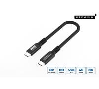 Microconnect USB4CC015-240W USB cable USB4 Gen 3x2 0.15 m USB C Black