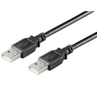 MicroConnect USB2.0; M/M 3 m 3 m USB A Male USB A Male USB Cable - USB Data Cable (Black, 3 M Male/Male; 3 m; USB A; USB A 2.0, Black)