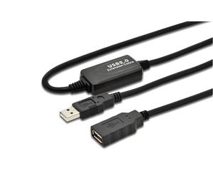 MicroConnect USBAAF20A USB 2.0 Extension Cable 20m USB A Male/Female Black