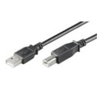 Microconnect USBAB01B USB cable USB 2.0 0.1 m USB A USB B Black