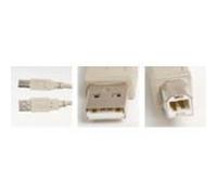 MicroConnect USBAB2 USB Cable White