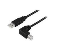 Microconnect USBAB2ANGLE10 USB cable 10 m USB A USB B Black