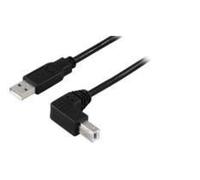 MicroConnect USBAB2ANGLE10 USB Cable 10m USB A to USB B Black