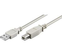 Microconnect USB 2.0 A-B 5m M-M 5m USB A USB B Male Male White USB cable