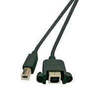 Microconnect USBABF1PANEL2 USB cable USB 2.0 1.8 m USB A USB B Black