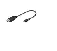 Microconnect USBABMICRO2 0.2m USB A Micro-USB B Male Female Black USB cable