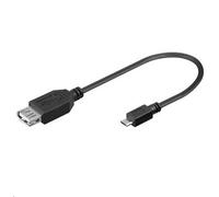 Microconnect USBABMICRO2 0.2m USB A Micro-USB B Male Female Black USB cable