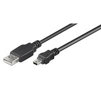 Microconnect USBAMB52 USB cable USB 2.0 1.8 m USB A Mini-USB B Black