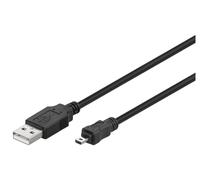 Microconnect USBAMB82 USB cable USB 2.0 1.8 m USB A Mini-USB B Black