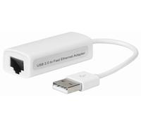 MicroConnect USBETHW Network Media Converter - Wired USB2.0 to Ethernet, White