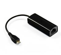 MicroConnect USBMICROETHBB USB MICRO to Ethernet. Black