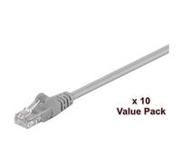 MicroConnect V-UTP5005VP Cat5e Network Cable 0.5m Grey U/UTP 10-Pack