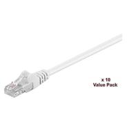 MicroConnect V-UTP5005WVP U/UTP CAT5e 0.5m White10 Pack