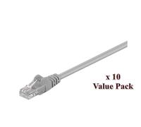 MicroConnect V-UTP505VP Network Cable 5m Cat5e U/UTP Grey 10-Pack